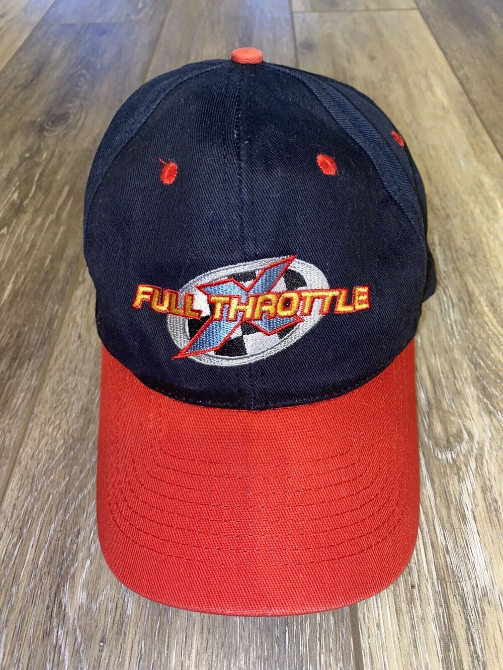 KC Full Throttle X Adjustable Blue Red Baseball Cap Hat Snapback